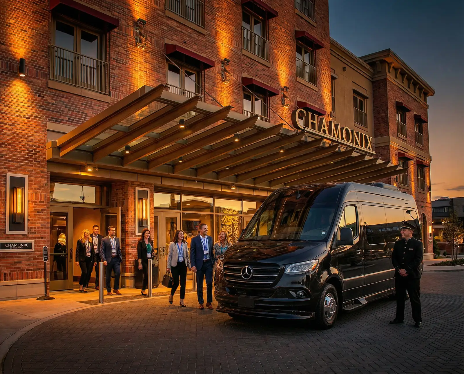 Chamonix Group Sales Business Guests Exiting