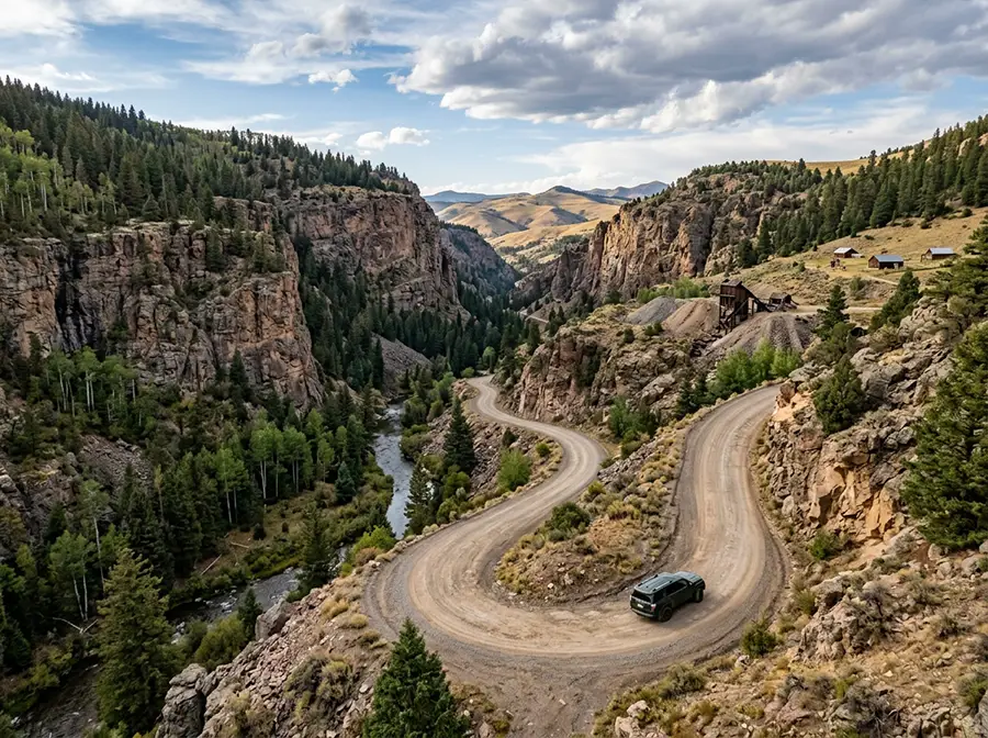 Gold Belt Scenic Byway Phantom Canyon Road